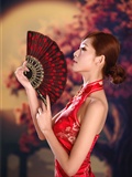 Beautiful Winnie snow red cheongsam sexy charming(1)